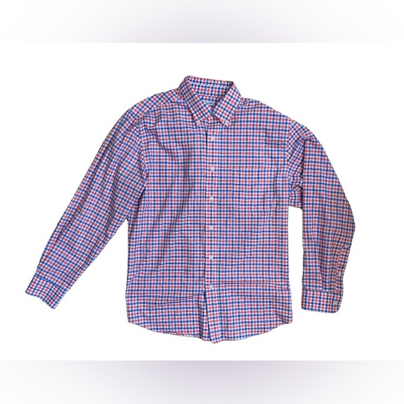 Saddlebred easy oxford check dress shirt men’s size 161/2 34 35 - Picture 3 of 8